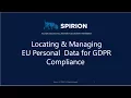 Locating Managing EU Personal Data for GDPR Compliance