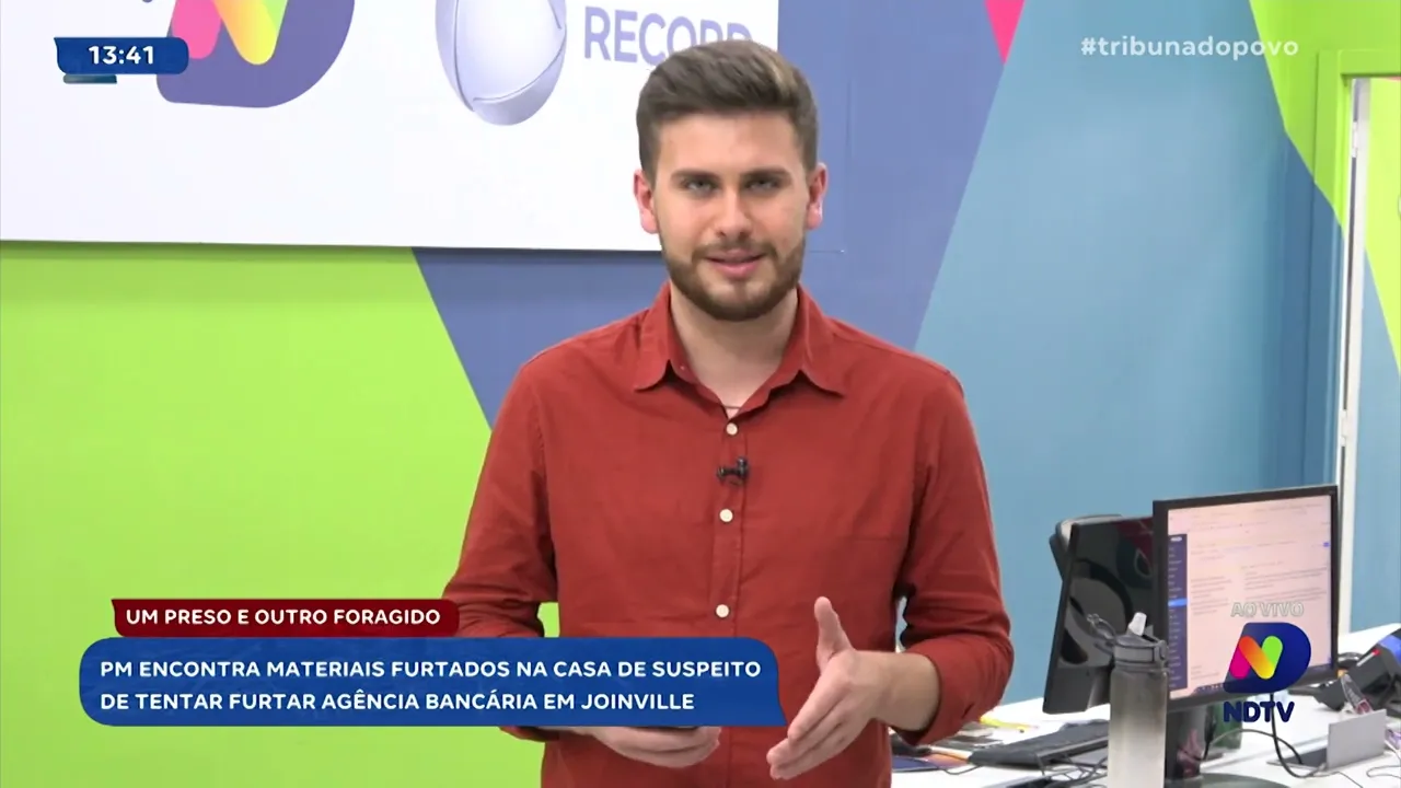 Operação policial: suspeito de furto a agência bancária em Joinville é detido