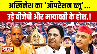 UP Politics : अखिलेश का 'ऑपरेशन ब्लू',नीले रंग में रंगे सपाई,उड़े बीजेपी और मायावती के होश !