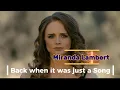 Lagu Back When It Was Just A Song - Miranda Lambert ( Official Lyric Video) 