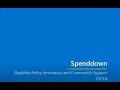 Spenddown Webinar