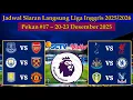 Jadwal Liga Inggris Live SCTV - Tottenham vs Liverpool - EPL 2025/2026 Pekan 17