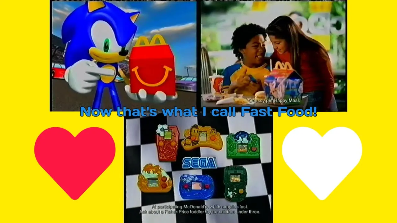 McDonald's Happy Meal ad - Sonic and Sega LCD Games (2003) McDonald's Happy Meal ad - Sonic and Sega LCD Games (2003)