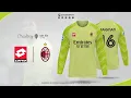 free download AC Milan home goalkeeper 2025 kit mockup jersey coreldraw