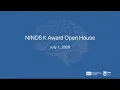 National Institute of Neurological Disorders and Stroke NINDS K Award Open House