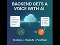 Node js OpenAI Tutorial Build an AI-Powered Backend with Postman Resume Refiner Project