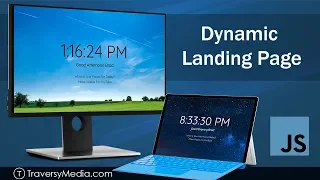 Dynamic Landing Page JavaScript