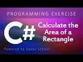 C Program to Calculate the Area of a Rectangle Programming Exercise