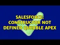 Salesforce Constructor Not Defined Queable Apex