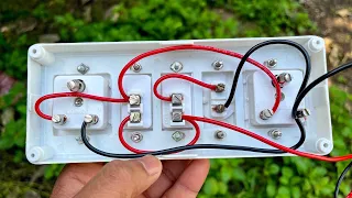 2Sockets parallel connection with holder π| Demonstration of Switch board wiring |
