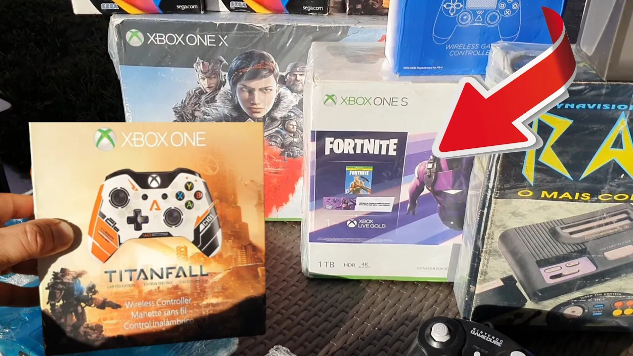 Caçada gamer #498 Xbox one X Action Figure Xbox one s jogos e game retrô!!