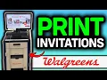 How To Print Invitations At Walgreens In-Store 2026 - Full Guide