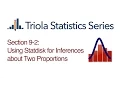 Statdisk Section 9-2 Using Statdisk for Inferences about Two Proportions