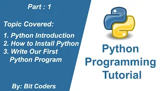 Python Tutorial for Beginners Python 3 Bit Coders In Hindi
