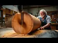Watch \u0026 Be Amazed! Curved Elegance: A 70-Year-Old Craftsman's Journey to Create Round Coffee Table