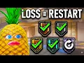1v1 ing Every Rank But if I LOSE I RESTART