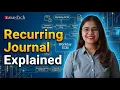 Recurring Journal Workday Supply Chain Management Training ZaranTech