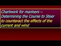 Chartwork - Determining the courses to steer to counteract for current and wind