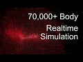 N-Body Simulation with 70 000 Particles