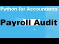 Python for Auditing Payroll