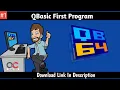 QBASIC First Program Qbasic Qbasic Programming Qb64 Qbasic First Program