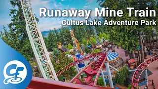 Runaway Mine Train front seat on-ride 4K POV @60fps Cultus Lake Adventure Park