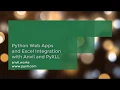 Python Web Apps and Excel Integration