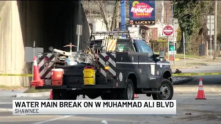 Part of Muhammad Ali Boulevard blocked off due to water main break