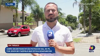 Jovem de Itaiópolis desaparecido é encontrado morto em São Mateus do Sul, no Paraná