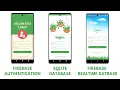 Types of Login and Signup in Android Studio using Kotlin Authentication SQLite Firebase Realtime