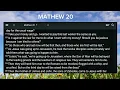 Mathew 20 - NLT Bible