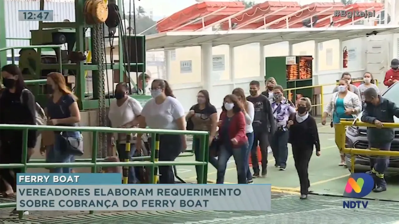 Vereadores elaboram requerimento sobre cobrança do ferry boat
