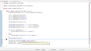 Implementing a Linked List in Java part 2 of 3