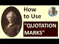 How to Use QUOTATION MARKS 3 Illustrated Examples