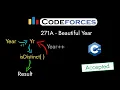 Codeforces 271A - Beautiful Year Detailed C Solution TheCoDeveloper