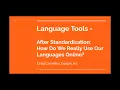S5T3 - After Standardization How Do We Really Use Our Language Online