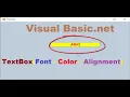 Programming Visual Basic net How to Change textbox font color and alignment
