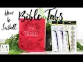 How to Install Bible Tabs