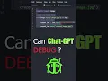 Can CHAT-GPT DEBUG our code