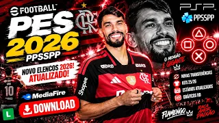 EFOOTBALL PES 2026 PPSSPP ATUALIZADO COM BRASILEIRÃO E EUROPEU DOWNLOAD MEDIAFIRE LINK DIRETO