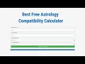 Astrology Compatibility Calculator - How To Use