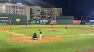 Tyler Miller 9th Inning Single - Rome Braves vs Greenville Drive 2023
