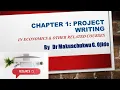 Lagu Chapter 1:  Project Writing - Introduction