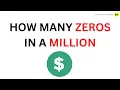How Many Zeros in a Million QnA Explained