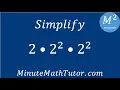 Simplify 2 2 2 2 2