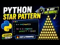 Python Star Pattern Program Print Stars Using User Input Python Beginner Tutorial