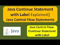 Java Continue Statement with Label Explained Java Control Flow Statements Java Tutorial