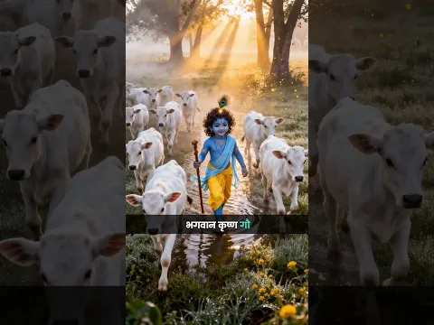 गोधूलि वेला किसे कहते हैं? #GodhuliVela #ShriKrishna #SanatanDharma #KrishnaBhajan #spiritualreels