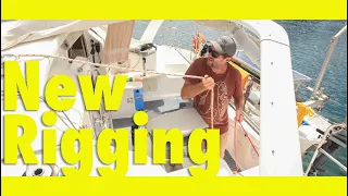 New Running Rigging for our Catamaran.  (Learning By Doing Ep216)