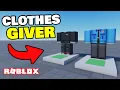 How to make a CLOTHES GIVER in ROBLOX STUDIO